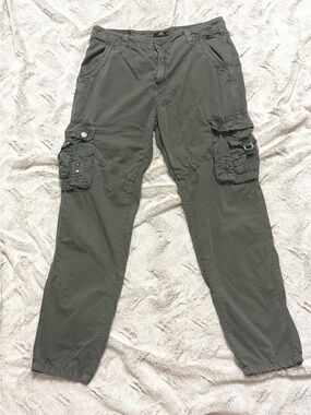 Benjamin Black Cargo Pants 34x32 Gray Utility Streetwear